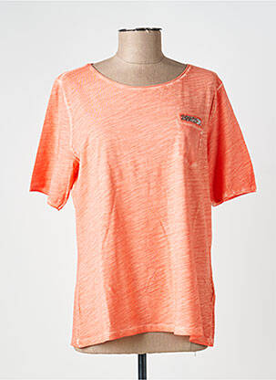 Tricou elasticitate mâneci scurte roz CONCEPT K femeie