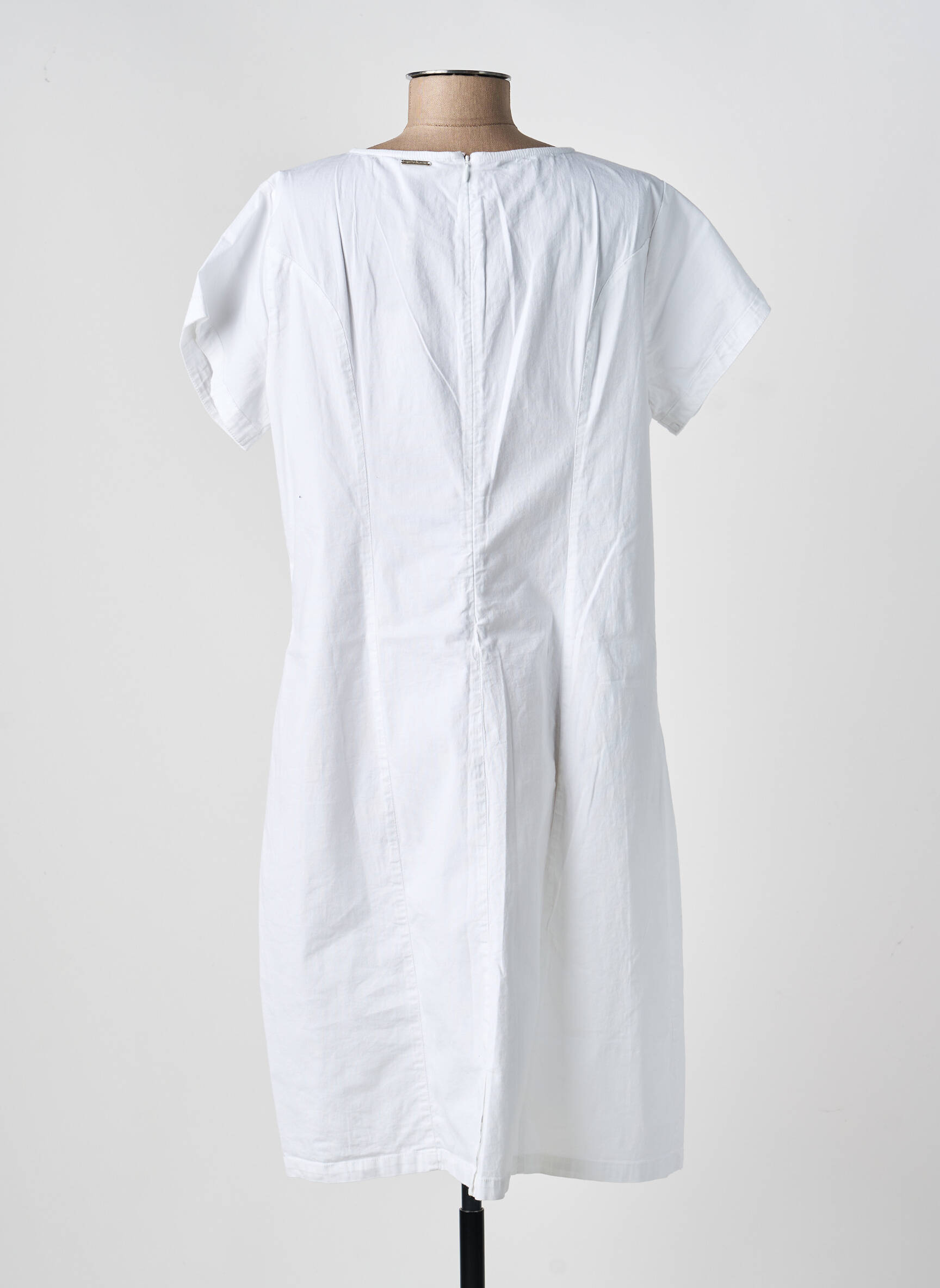 Rochie midi mâneci scurte mâneci scurte alb AGATHE & LOUISE femeie