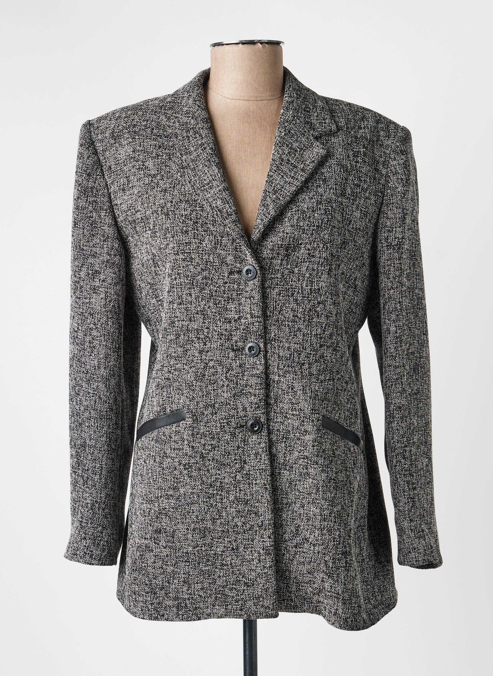 Sacou buzunare negru PARIS femeie