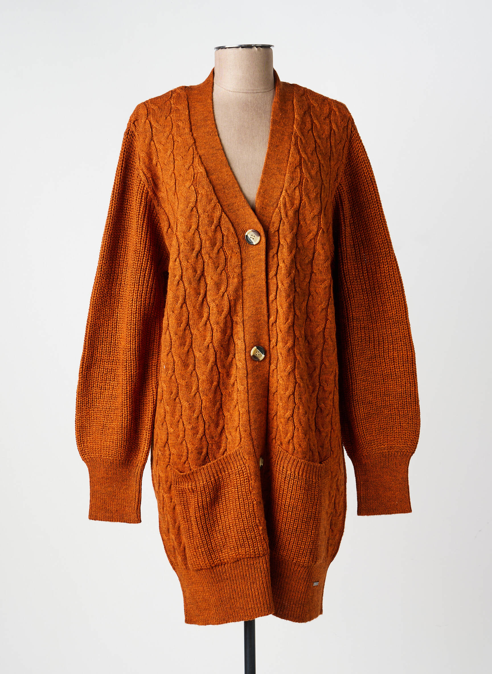 Jachete casual buzunare maro AGATHE & LOUISE femeie