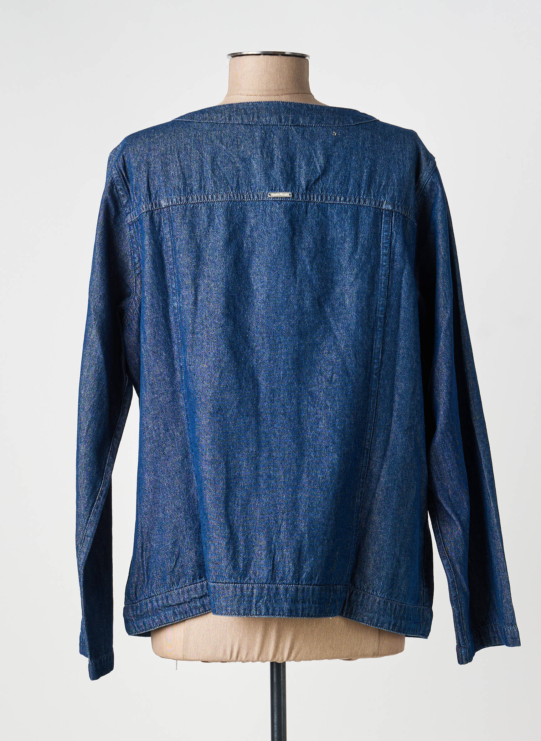 Jachete casual guler rotund albastru AGATHE & LOUISE femeie