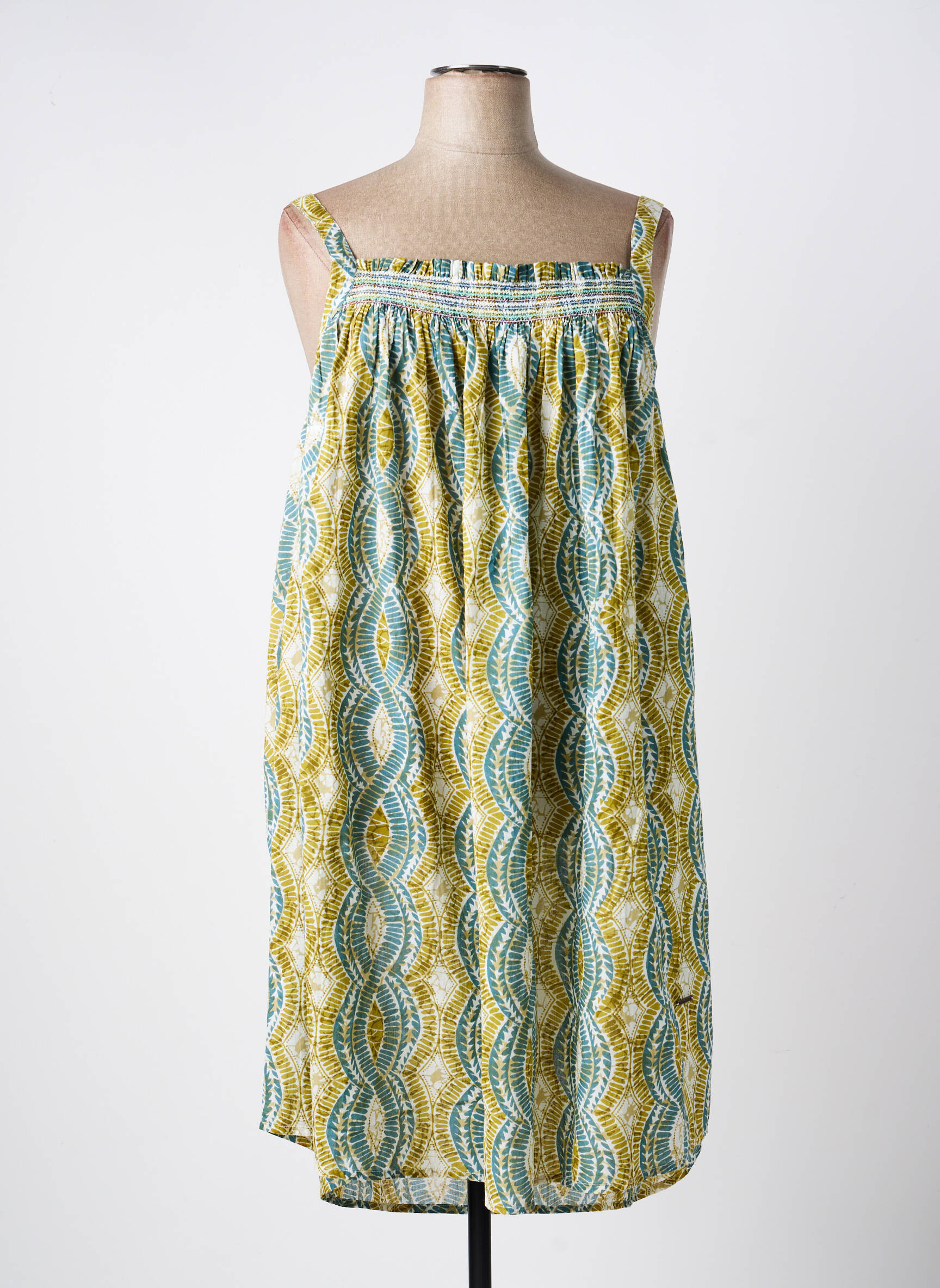 Rochie midi croială fluidă fără mâneci verde AGATHE & LOUISE femeie