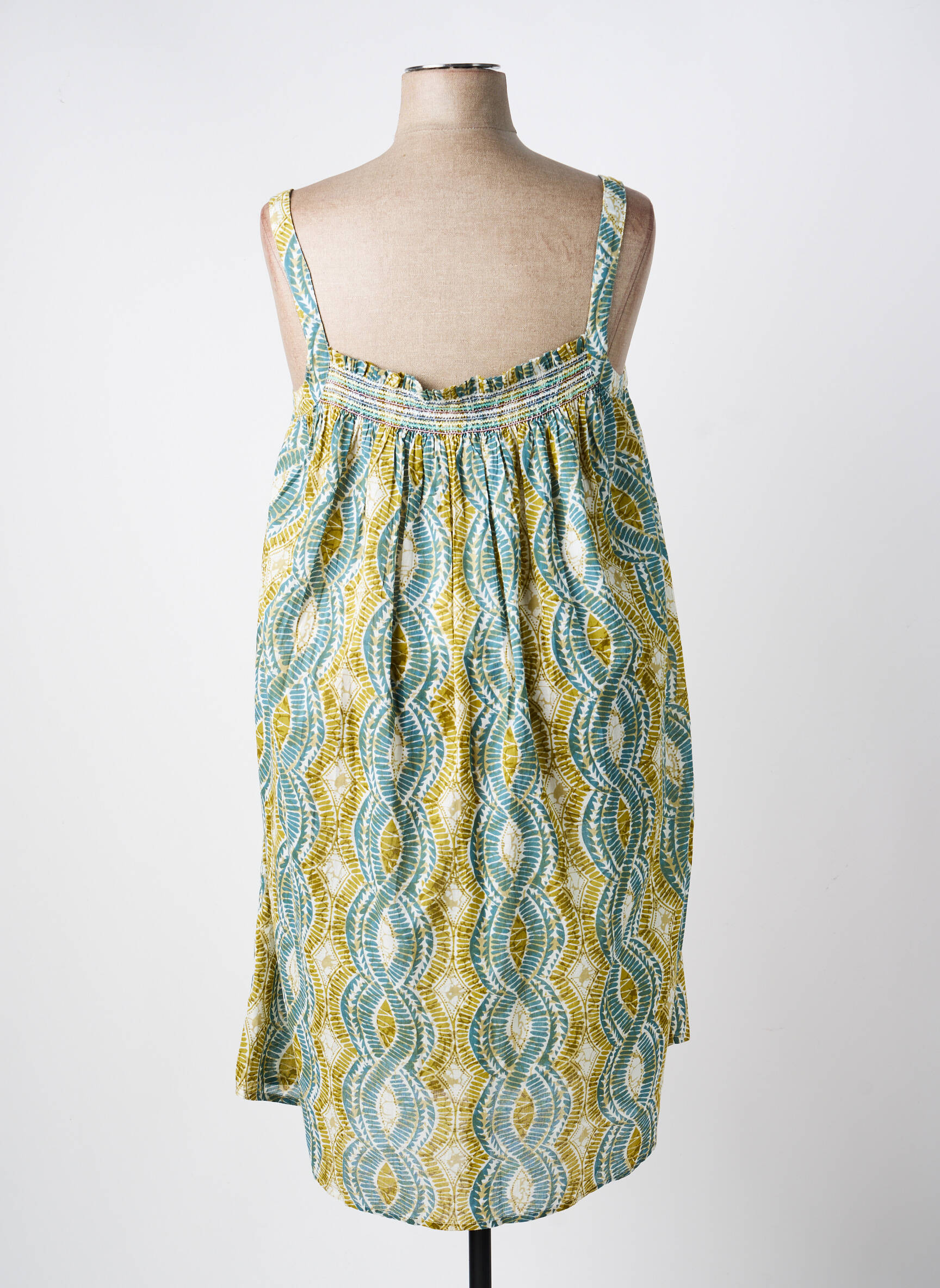 Rochie midi croială fluidă fără mâneci verde AGATHE & LOUISE femeie