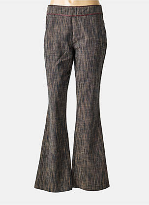 Pantalon evazat mărime normală mărime normală maro EXTENZO PARIS femeie
