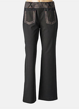 Pantalon drept elasticitate mărime normală negru FELINO femeie