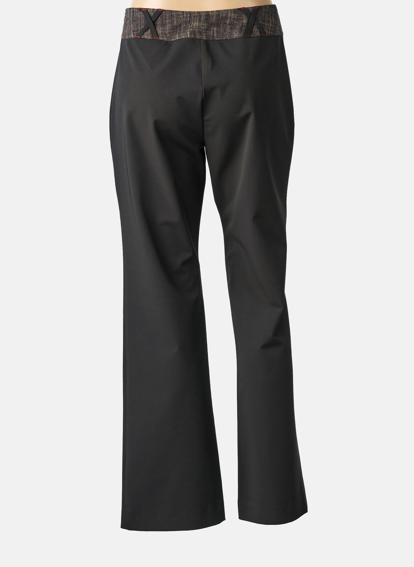 Pantalon drept elasticitate mărime normală negru FELINO femeie