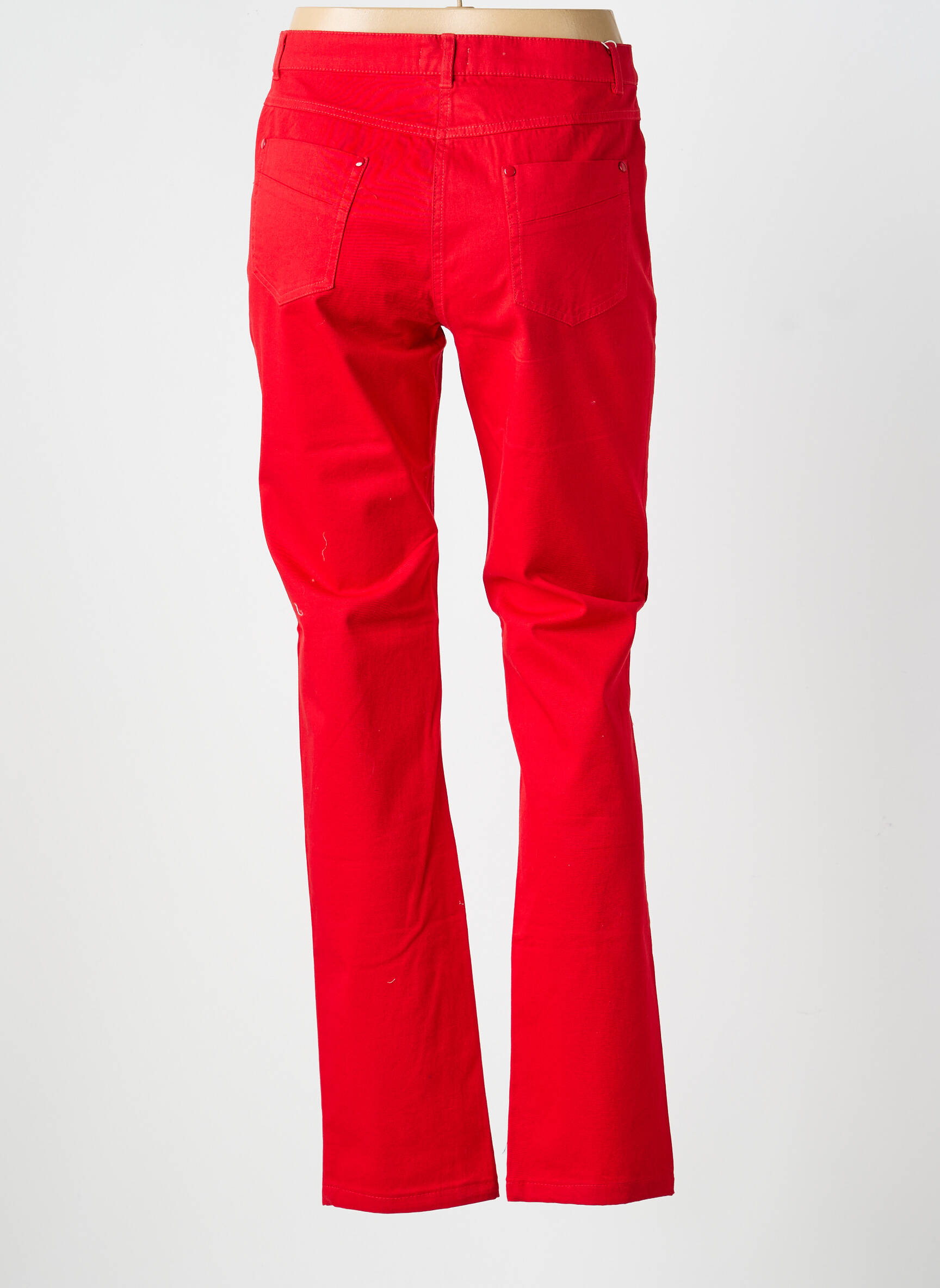 Pantalon drept elasticitate mărime normală roșu FREDA femeie