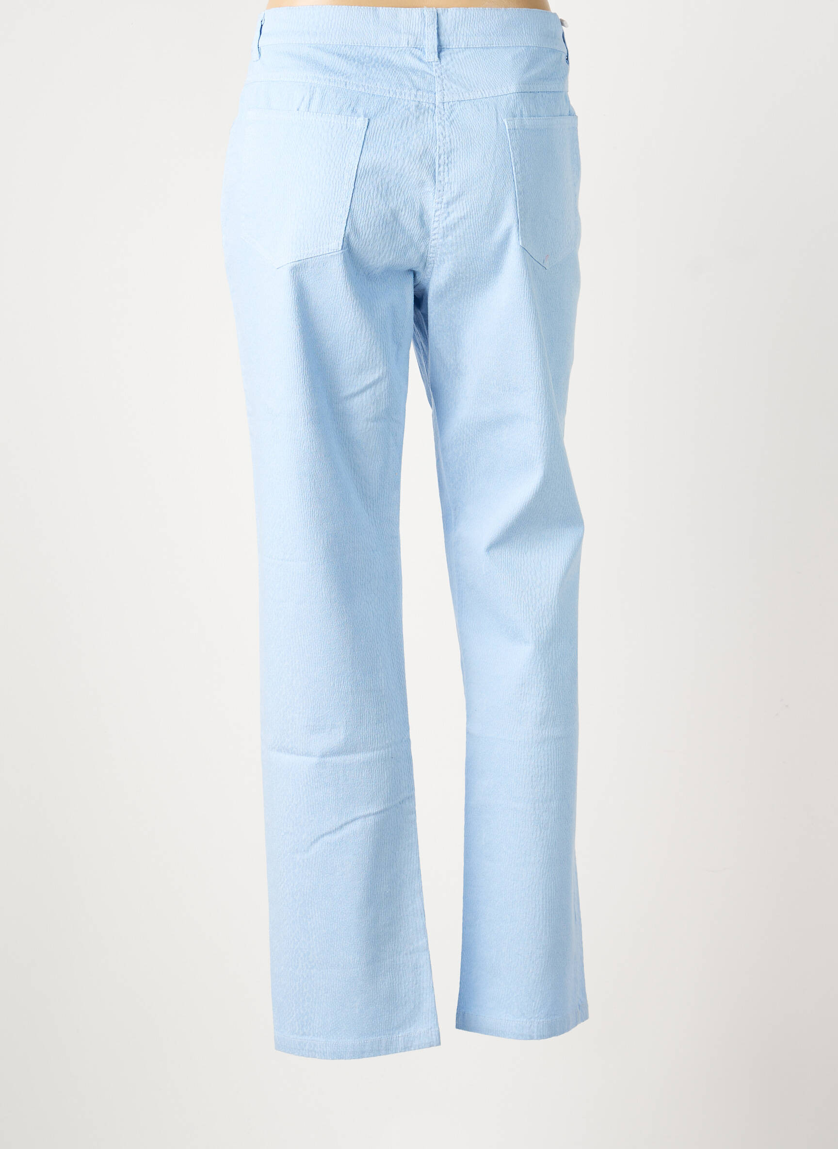 Pantalon drept elasticitate mărime normală albastru FREDA femeie