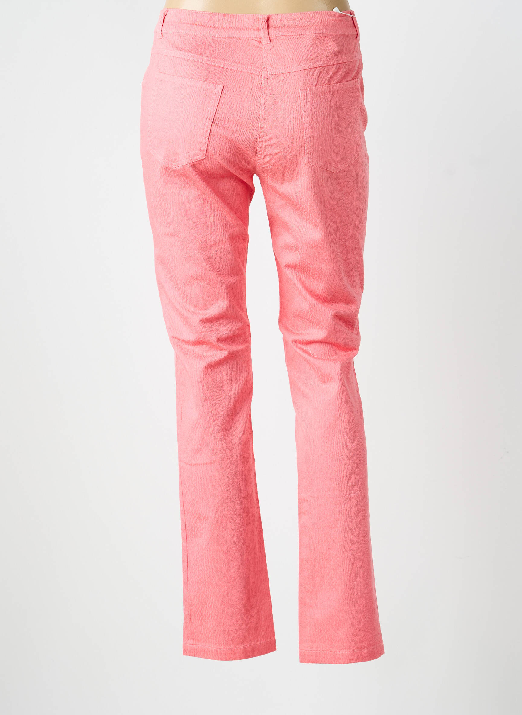 Pantalon drept elasticitate mărime normală roz FREDA femeie