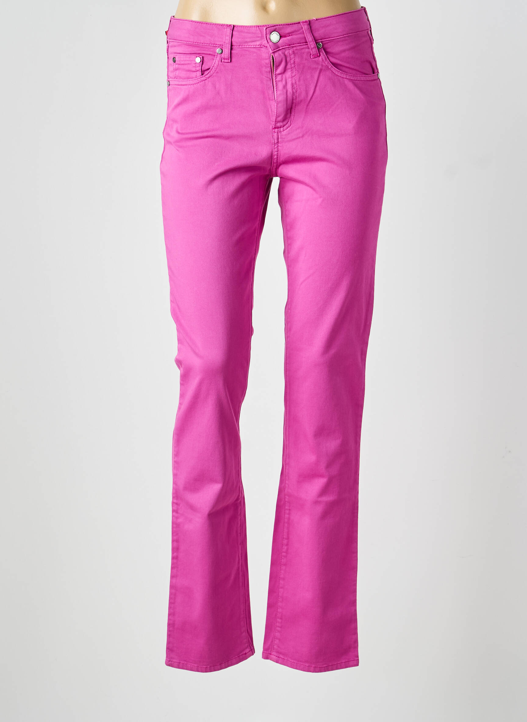 Pantalon drept elasticitate mărime normală roz KANOPE femeie