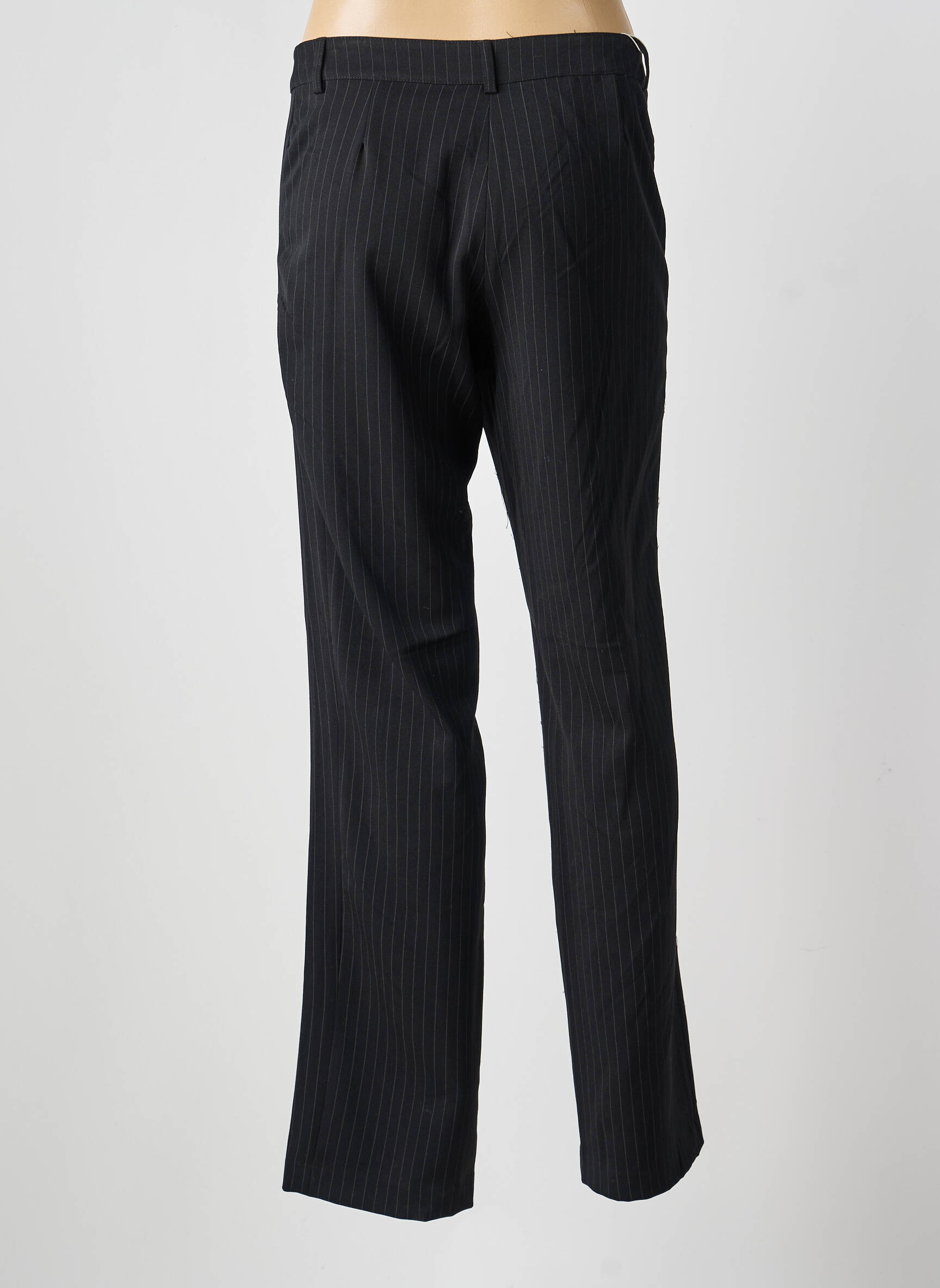 Pantalon drept elasticitate negru FREDA femeie