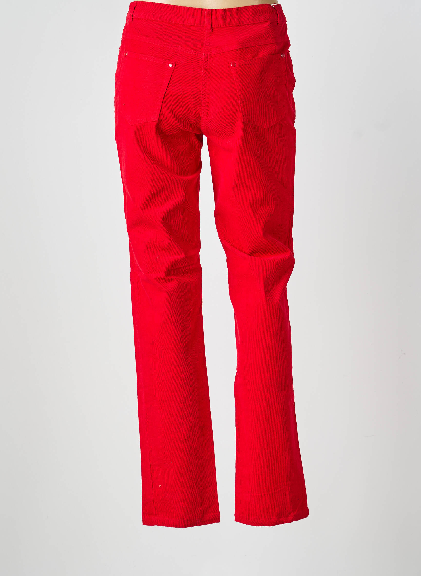 Pantalon drept elasticitate mărime normală roșu FREDA femeie
