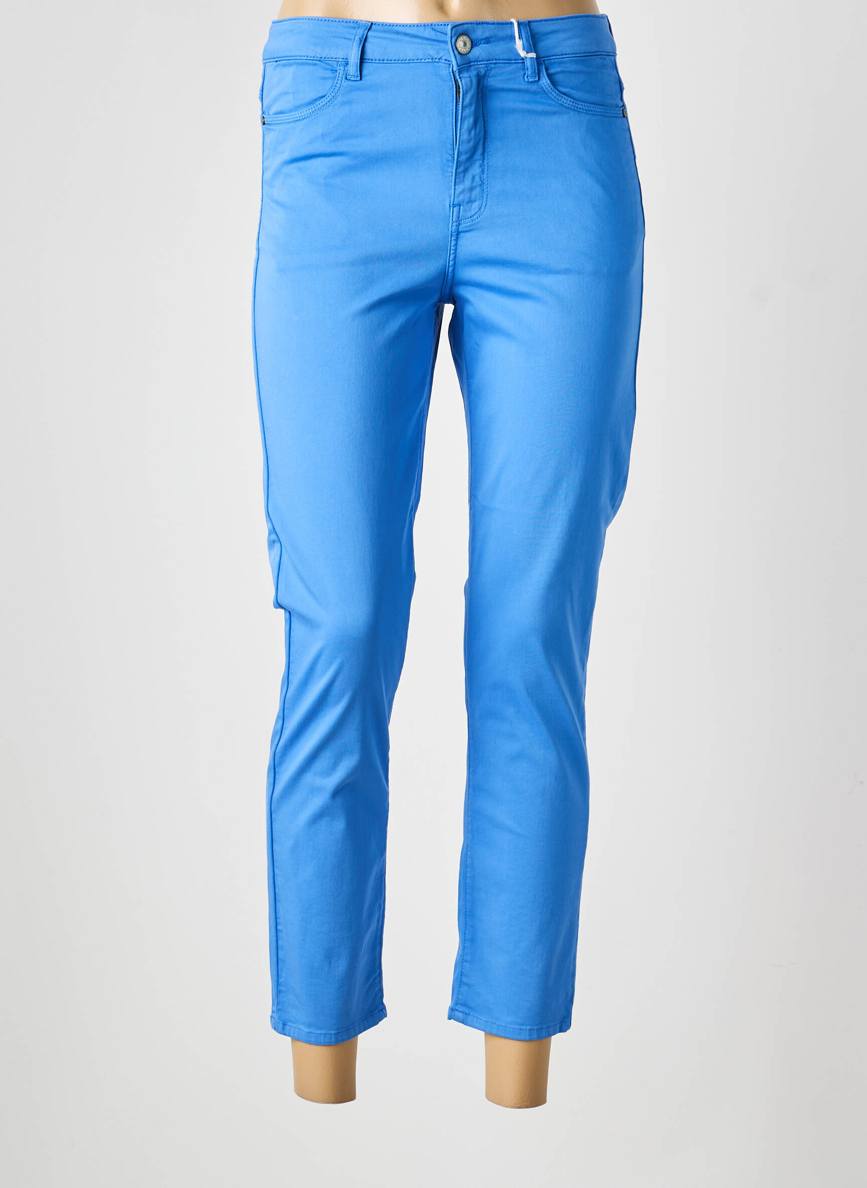 Pantalon 7/8 elasticitate mărime normală albastru KANOPE femeie