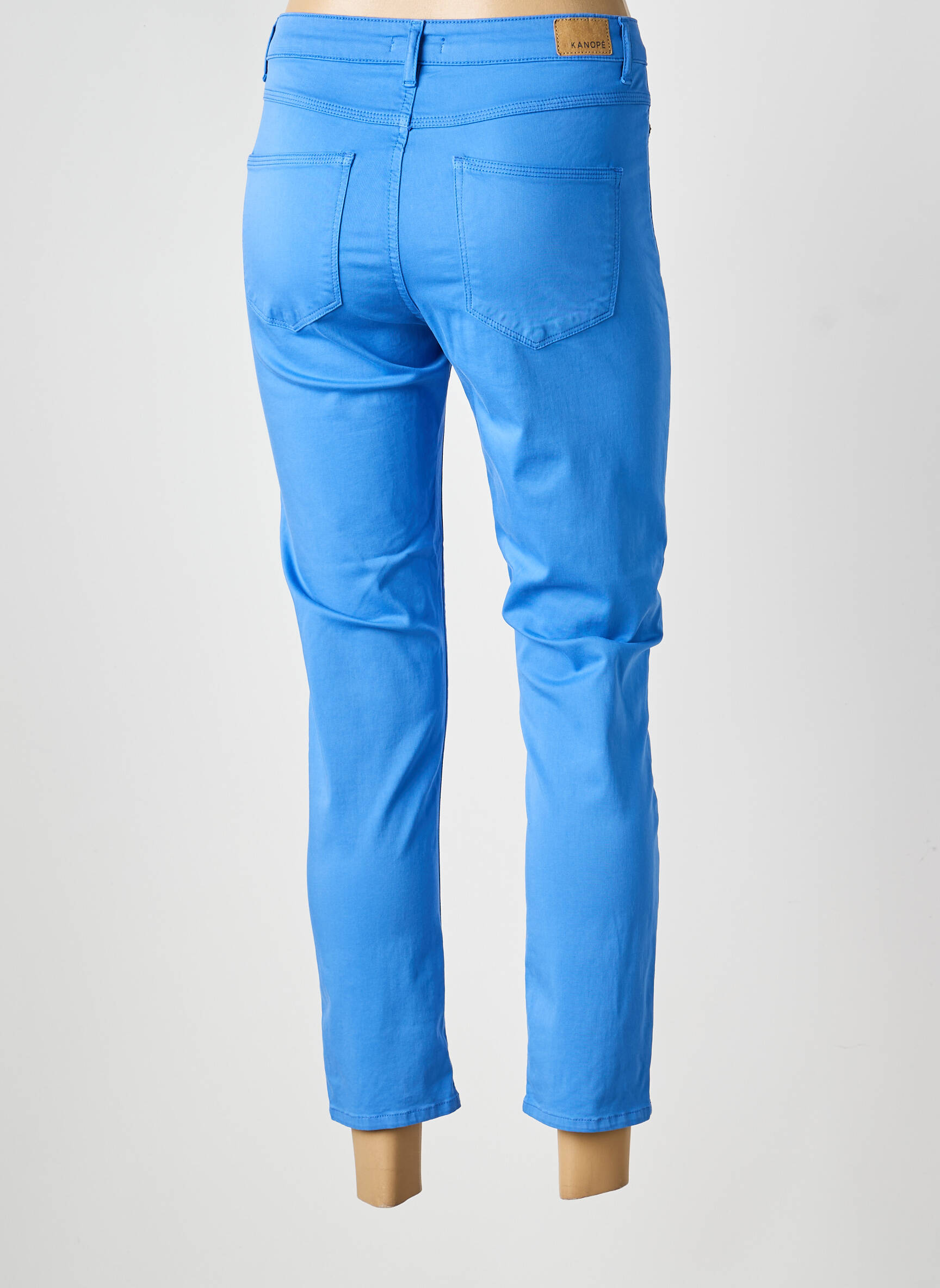 Pantalon 7/8 elasticitate mărime normală albastru KANOPE femeie