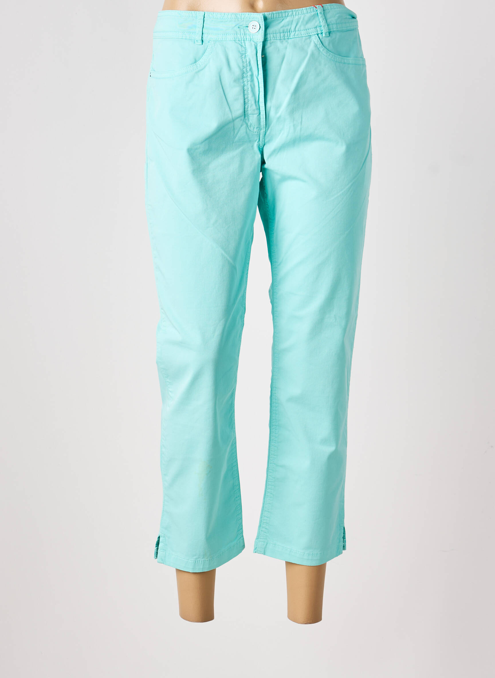 Pantalon 7/8 elasticitate mărime normală albastru CONCEPT K femeie