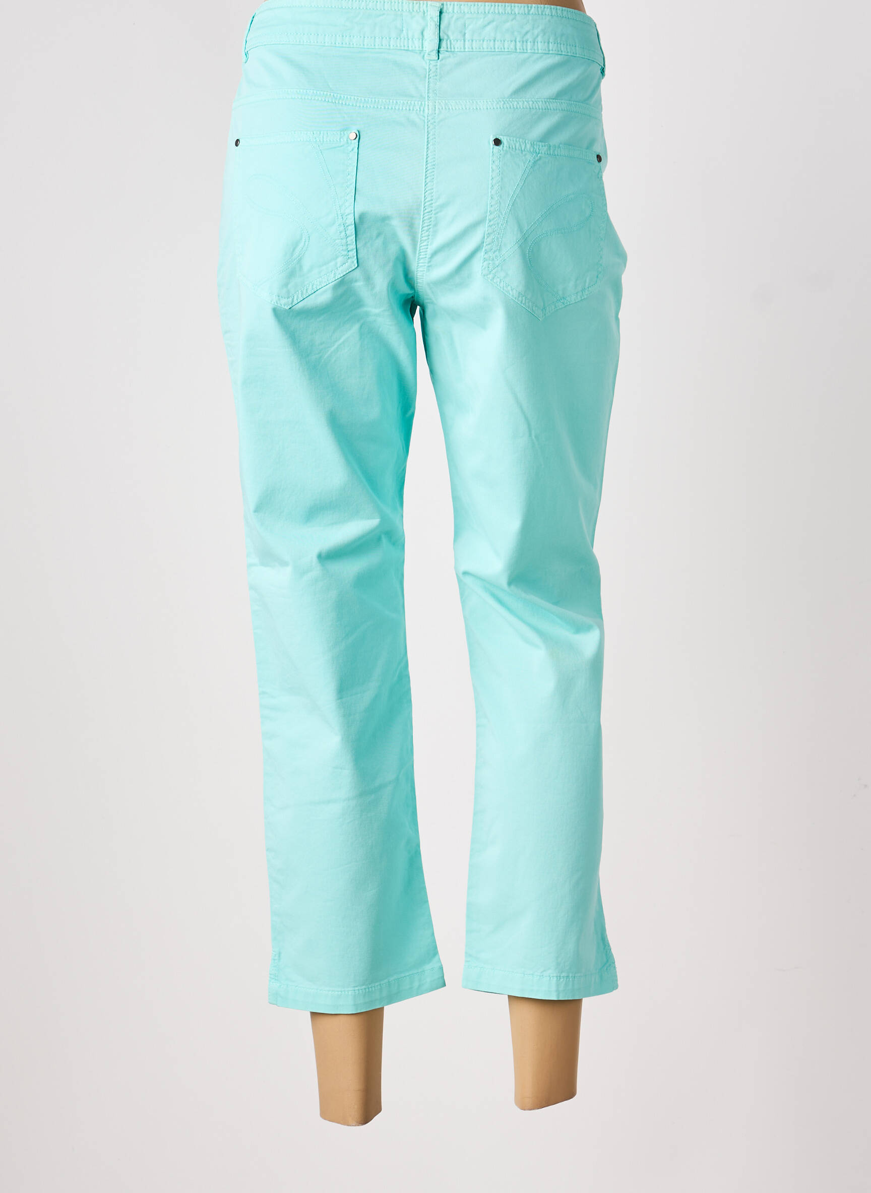 Pantalon 7/8 elasticitate mărime normală albastru CONCEPT K femeie