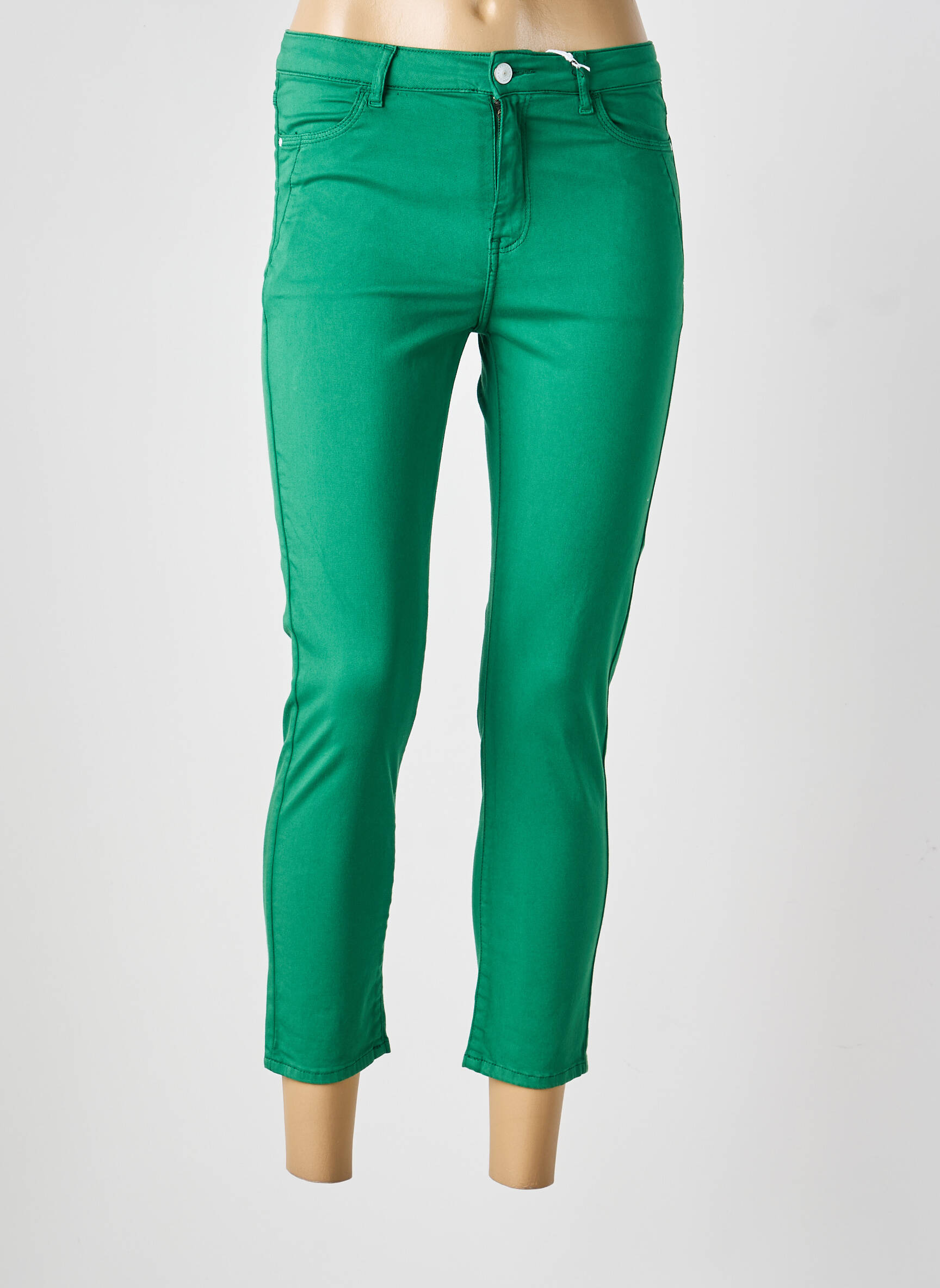 Pantalon 7/8 elasticitate mărime normală verde KANOPE femeie