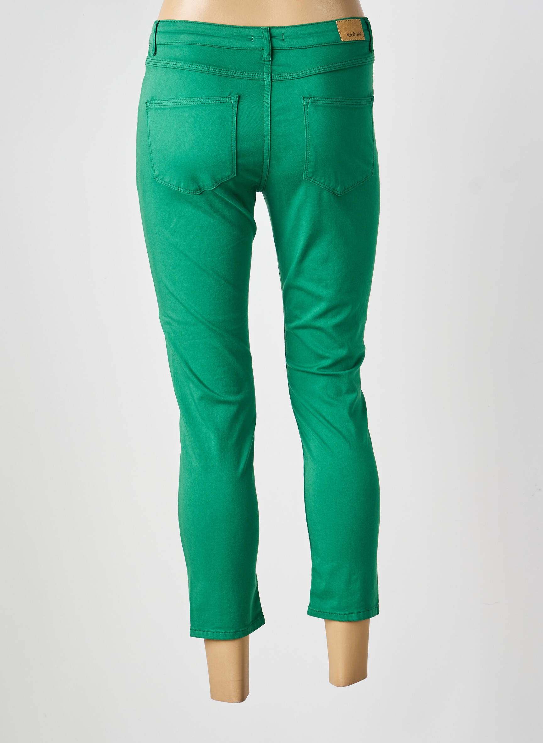 Pantalon 7/8 elasticitate mărime normală verde KANOPE femeie