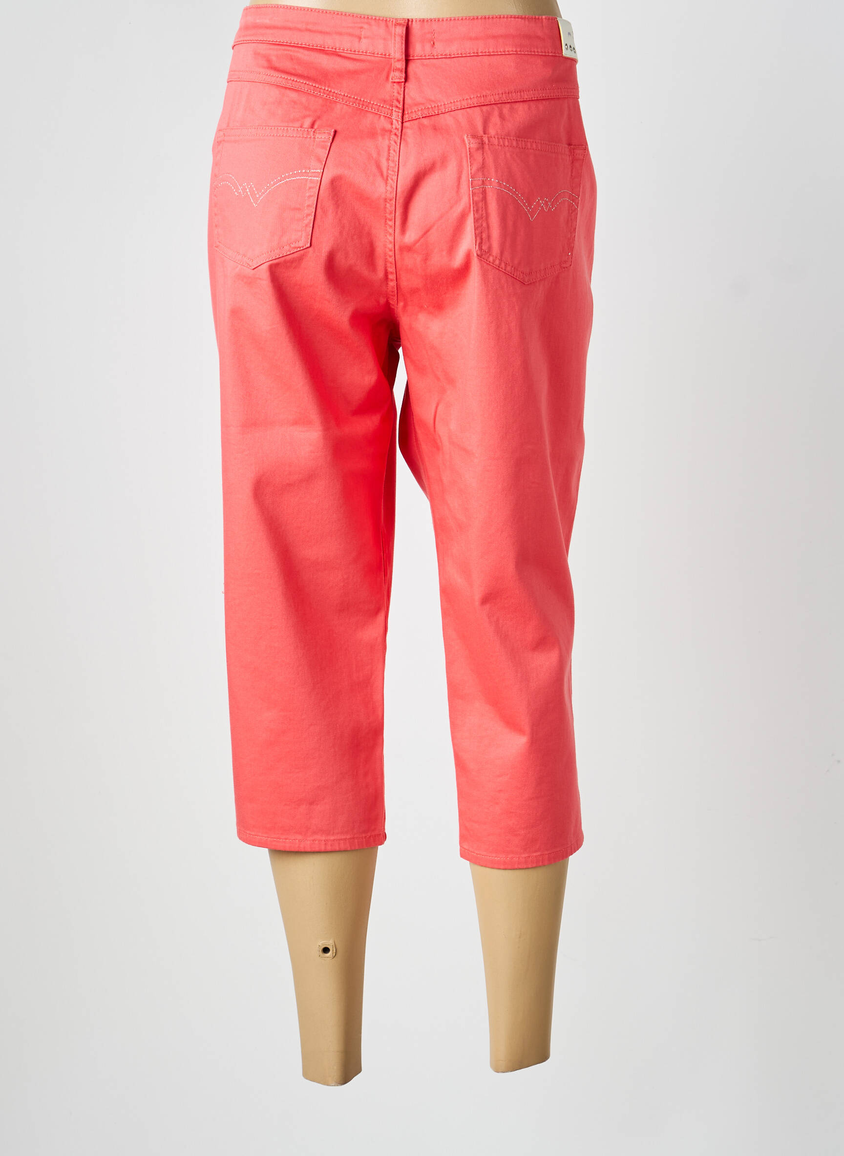 Pantalon trei sferturi elasticitate mărime normală portocalie KANOPE femeie
