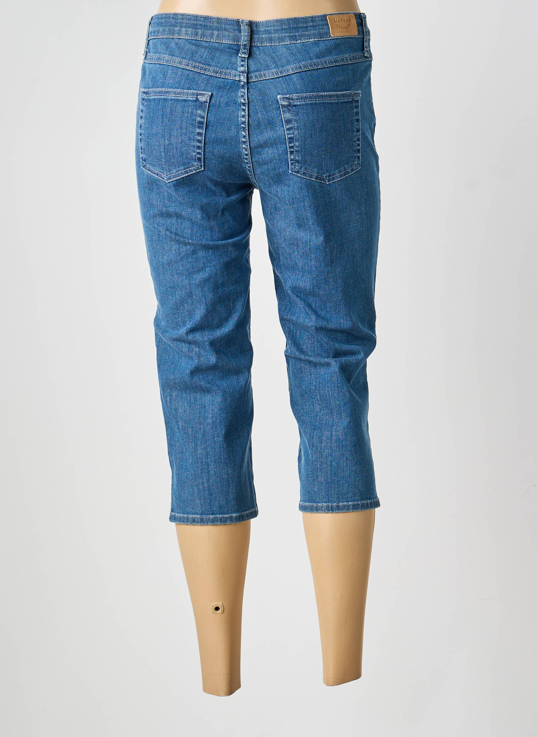 Pantalon trei sferturi elasticitate mărime normală albastru KANOPE femeie