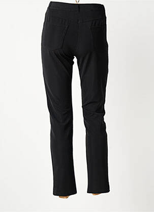 Pantalon slim țesătură poplin mărime normală negru FREDA femeie