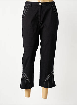 Pantalon trei sferturi elasticitate mărime normală negru JAC JAC femeie