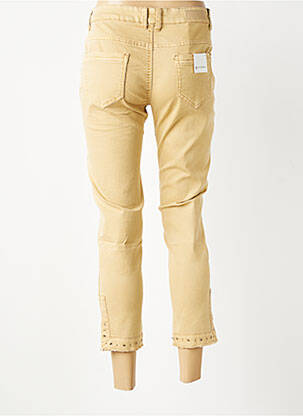 Pantalon 7/8 elasticitate mărime normală bej KALISSON femeie
