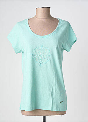 Tricou elasticitate mâneci scurte albastru AGATHE & LOUISE femeie