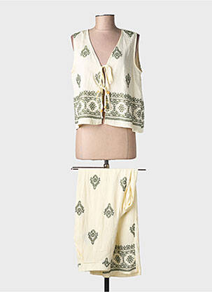 Set pantaloni buzunare bej J&H FASHION femeie