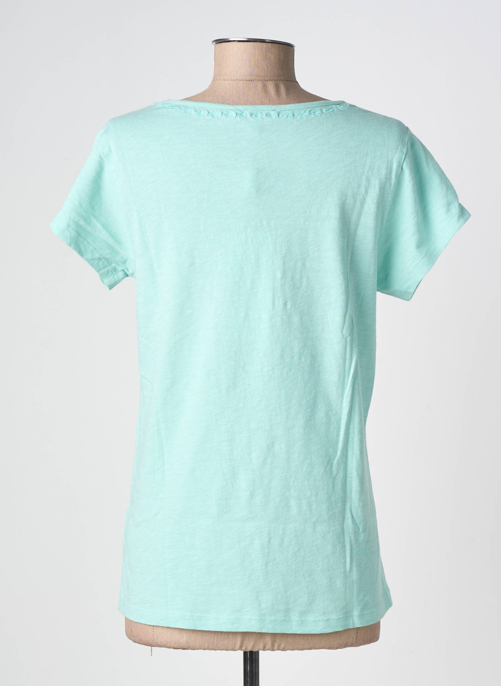 Tricou elasticitate mâneci scurte albastru AGATHE & LOUISE femeie