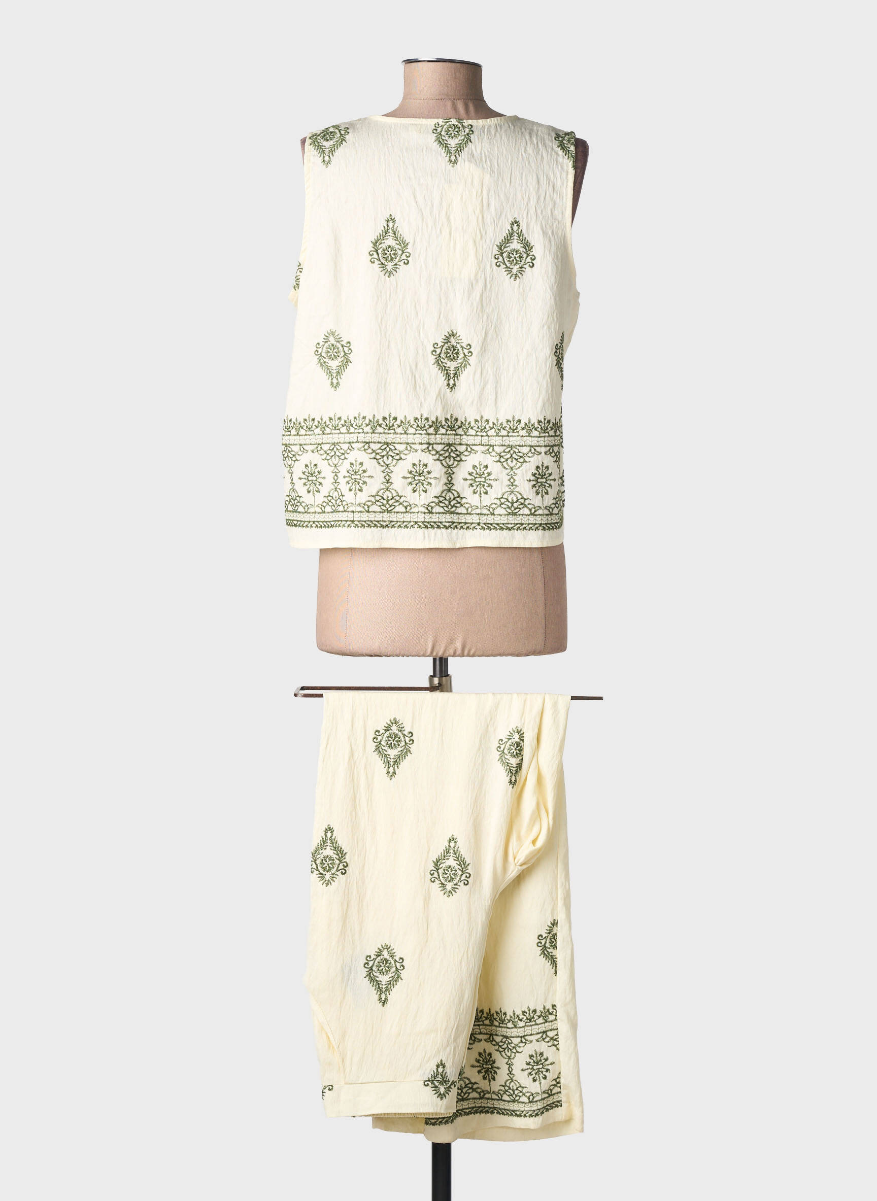 Set pantaloni buzunare bej J&H FASHION femeie