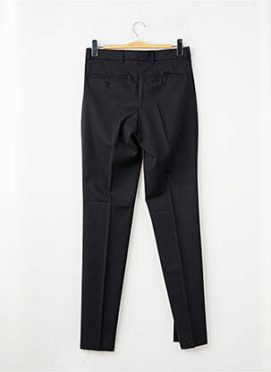 Pantalon slim talie cu cleme mărime normală negru HAROLD bărbat