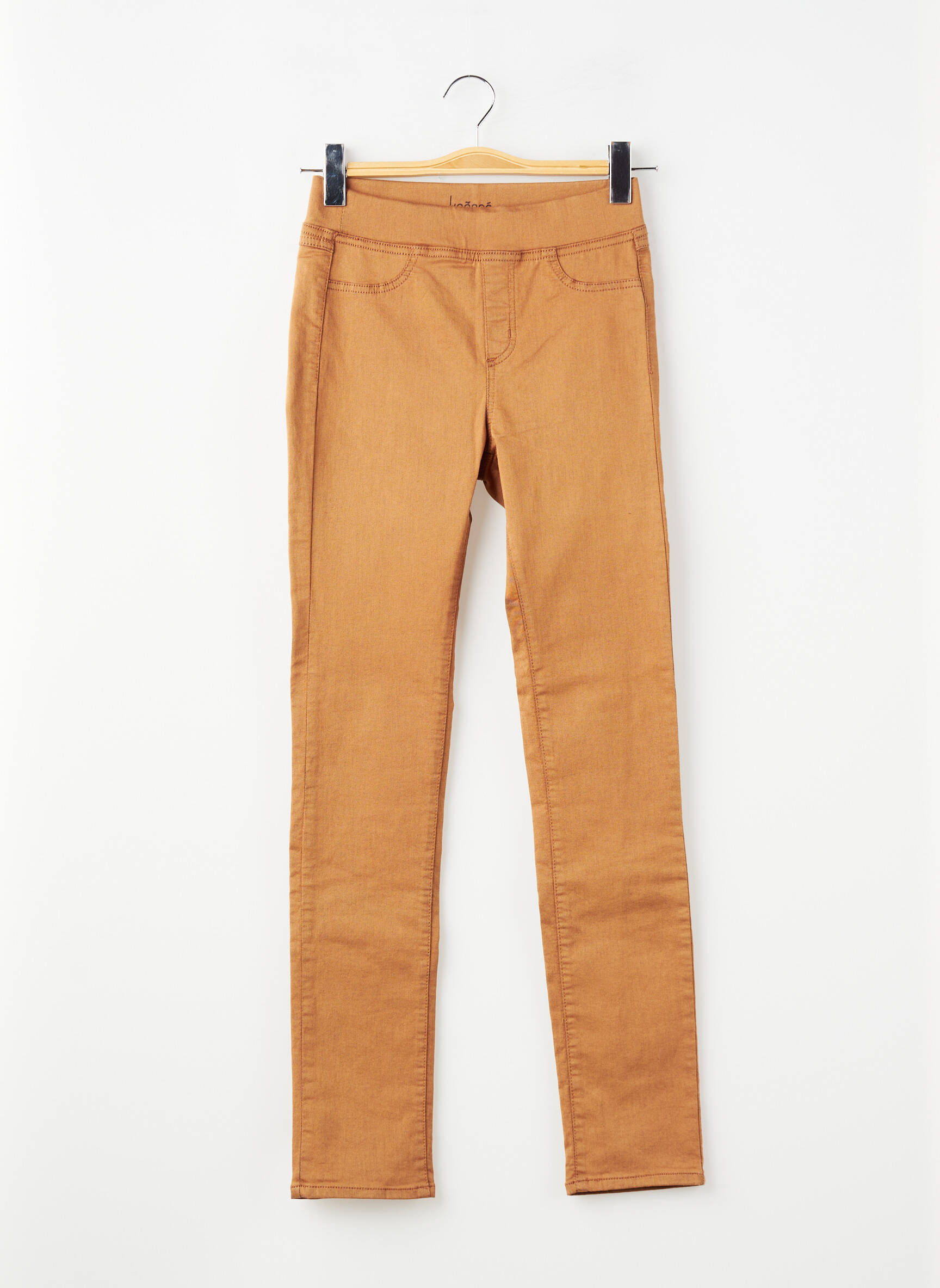Jegging țesătură denim mărime normală galben KANOPE femeie