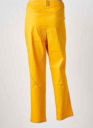 Pantalon chino țesătură poplin mărime normală galben AGATHE & LOUISE femeie
