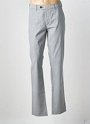 Pantalon chino țesătură poplin mărime normală gri EMYLE bărbat