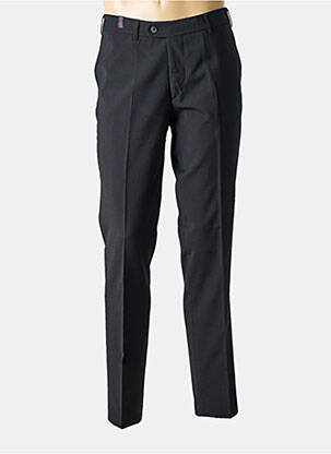 Pantalon slim închidere cu fermoar sub clapetă cu nasturi mărime normală negru SAN SIRO bărbat