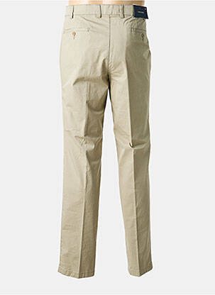 Pantalon chino țesătură poplin mărime normală bej SAN SIRO bărbat