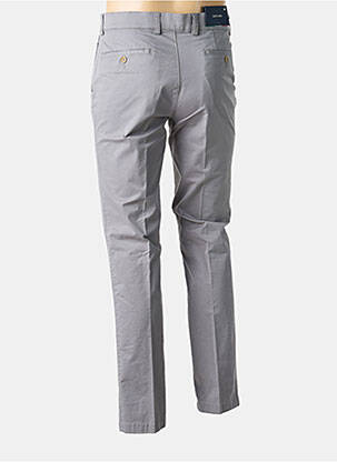Pantalon chino țesătură poplin mărime normală gri SAN SIRO bărbat