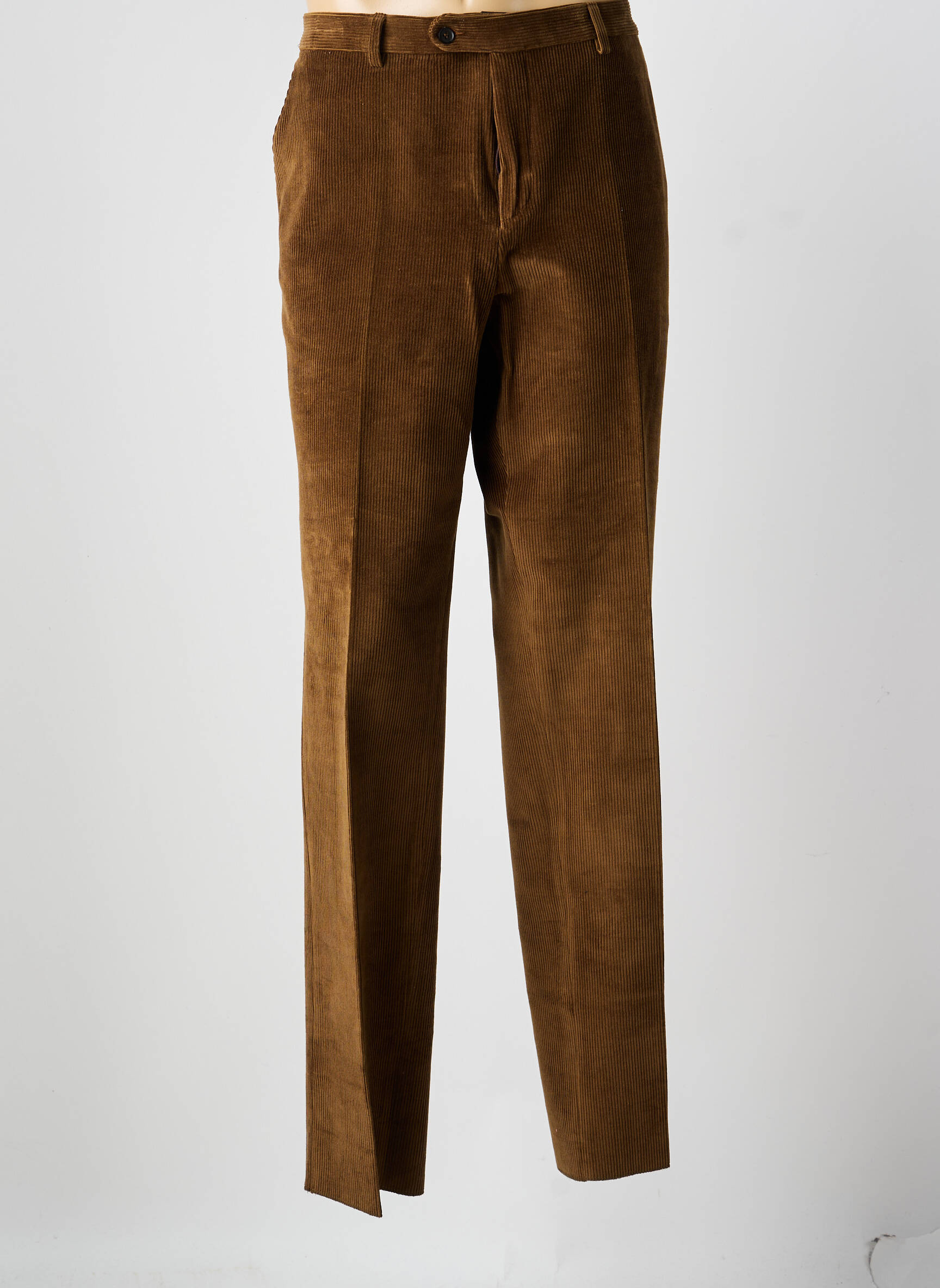 Pantalon slim țesătură catifea mărime normală maro COSSERAT bărbat