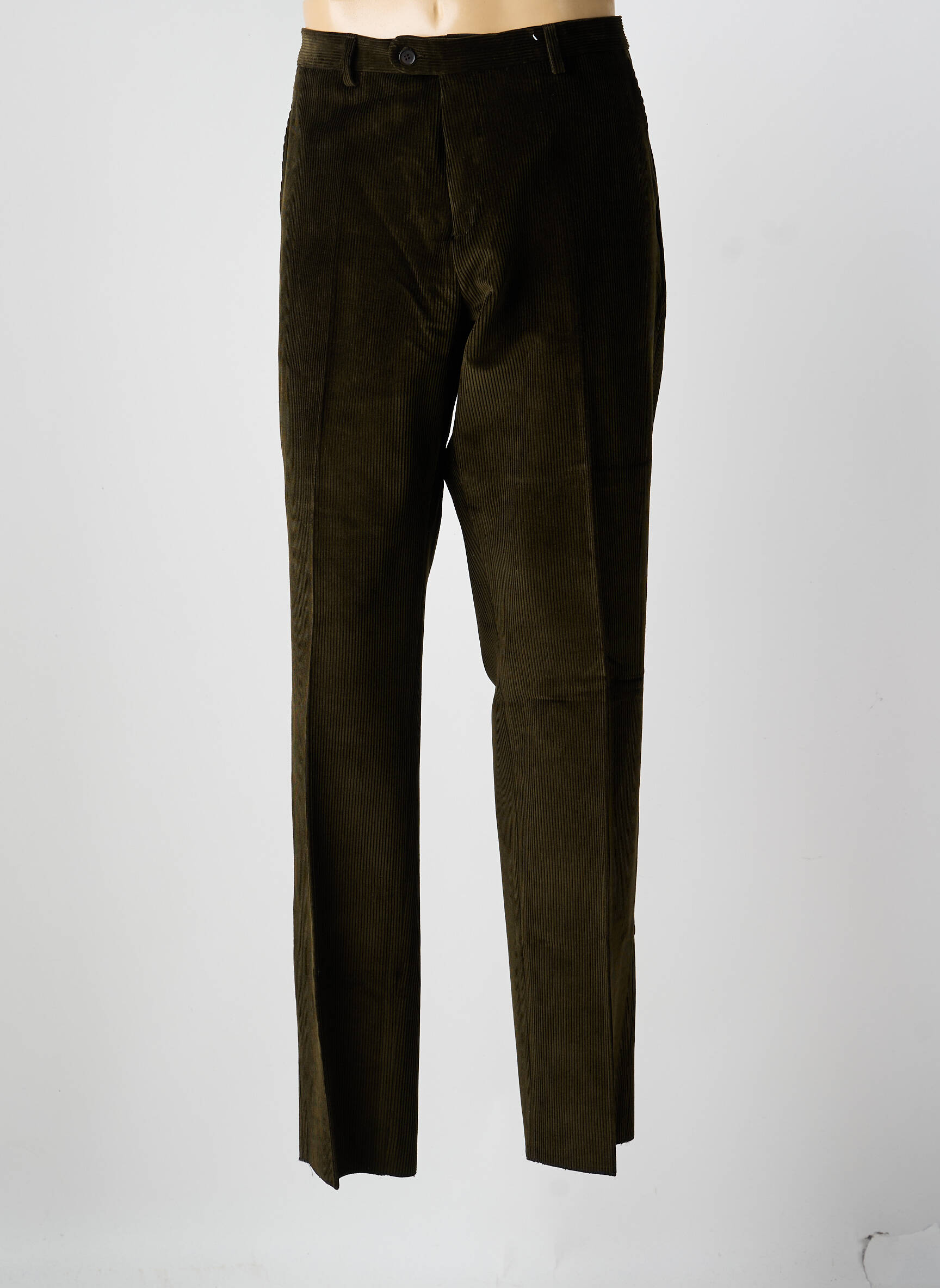 Pantalon slim țesătură catifea mărime normală verde COSSERAT bărbat