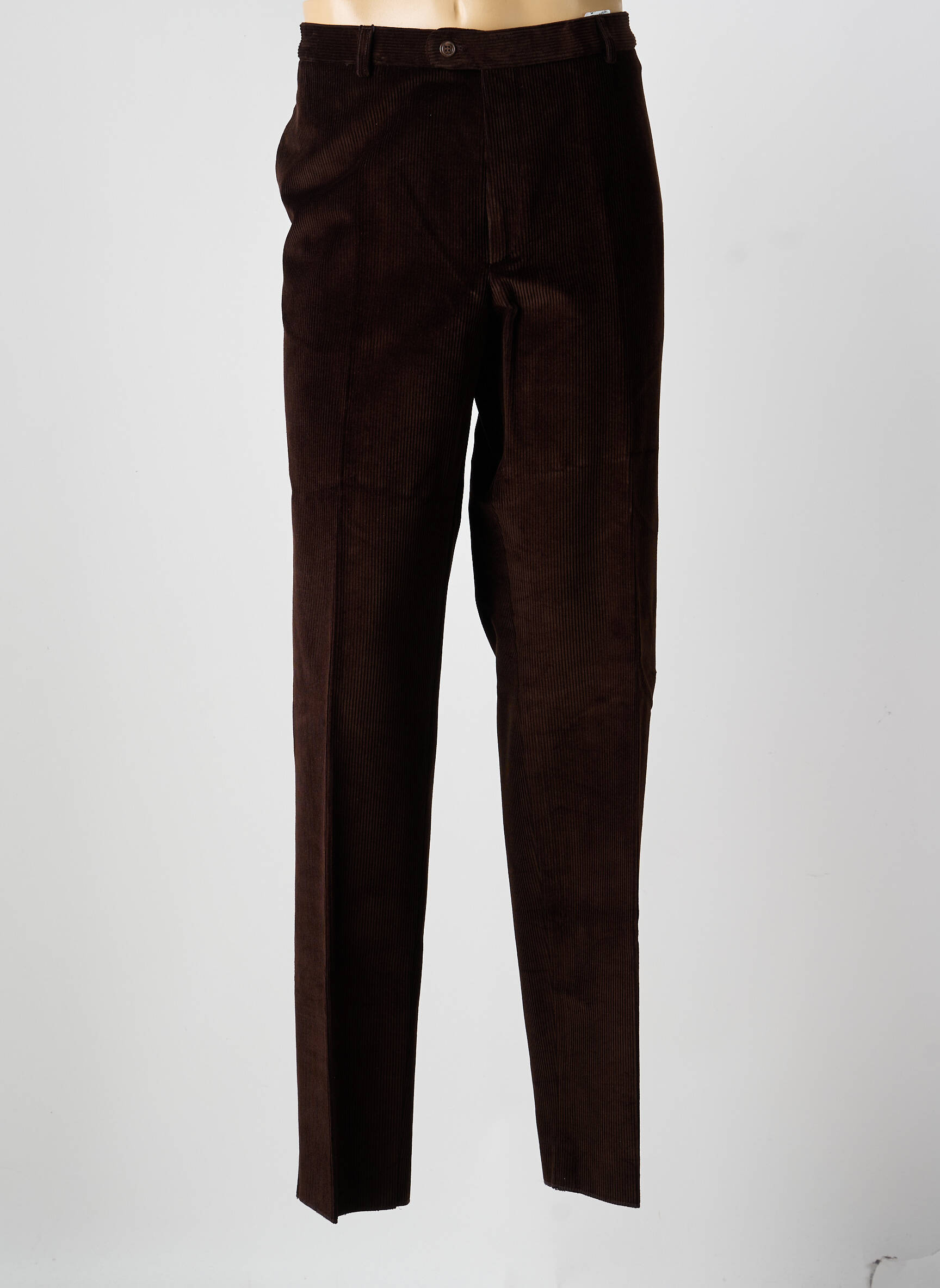 Pantalon slim țesătură catifea mărime normală maro COSSERAT bărbat