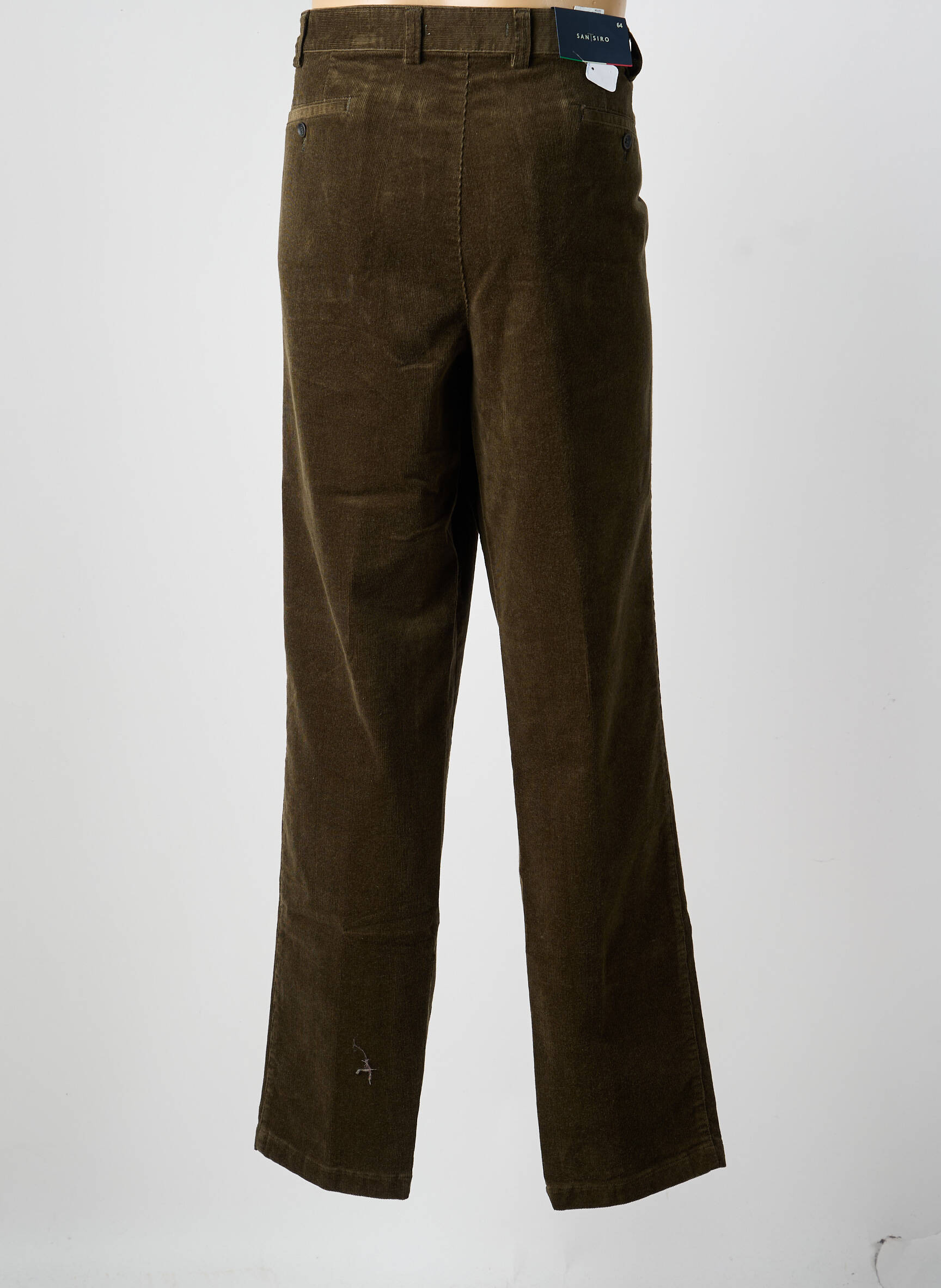 Pantalon chino elasticitate mărime normală verde SAN SIRO bărbat