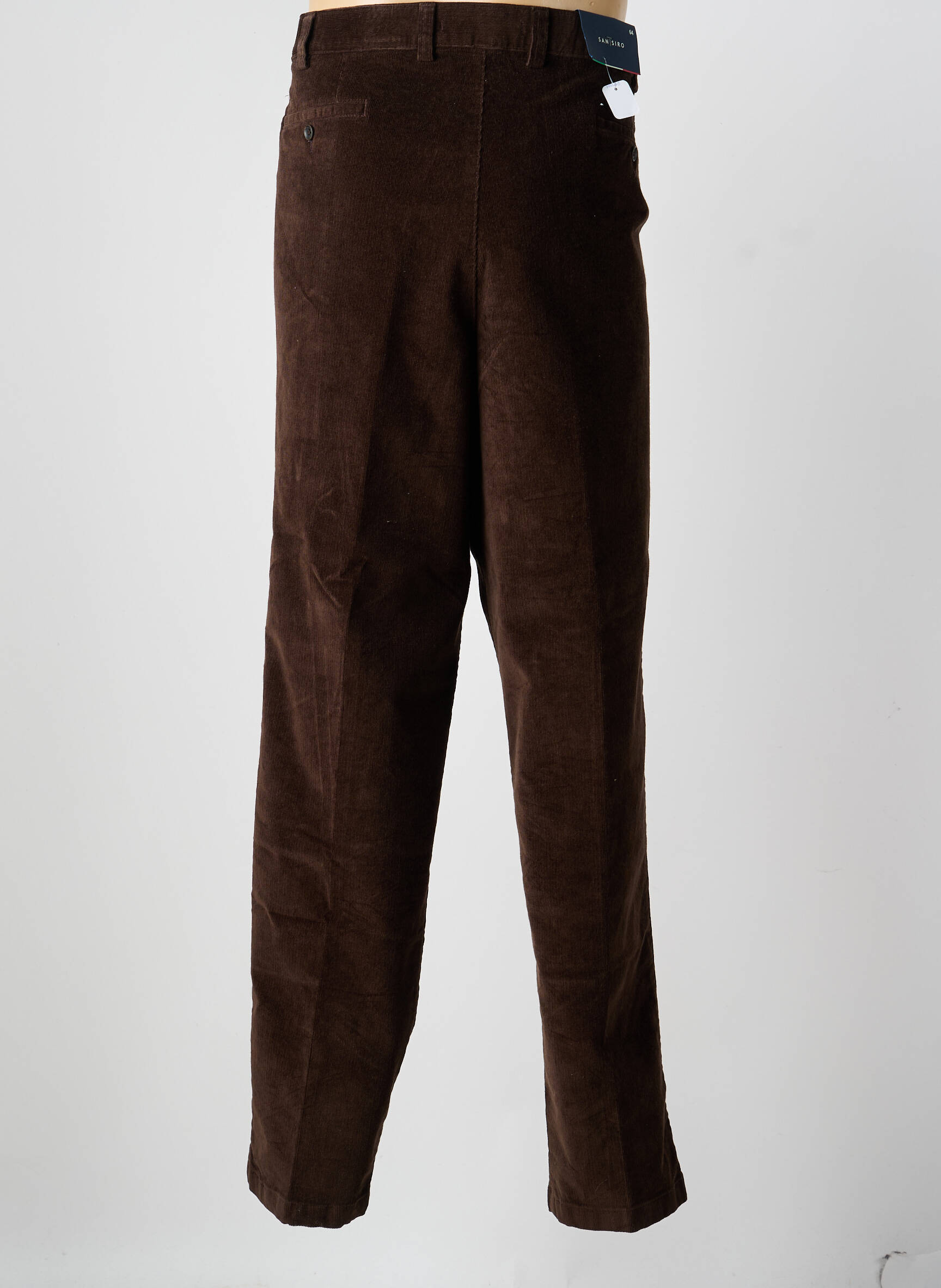 Pantalon chino elasticitate mărime normală maro SAN SIRO bărbat