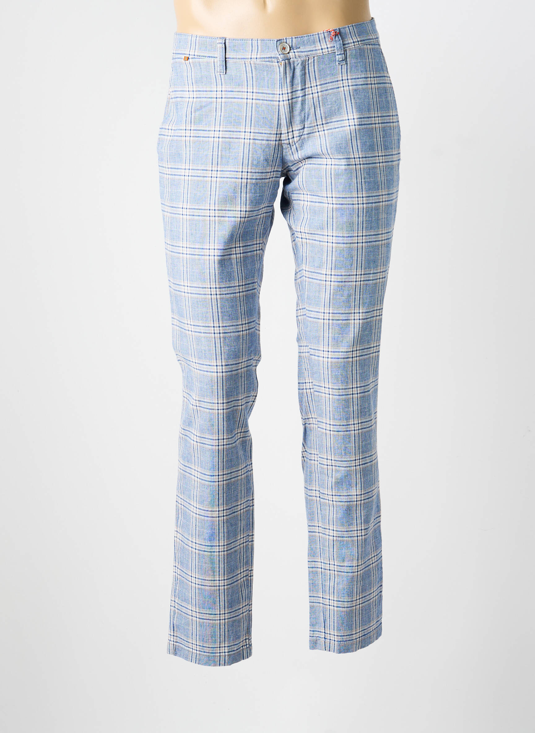 Pantalon chino buzunare mărime normală albastru HATTRIC bărbat