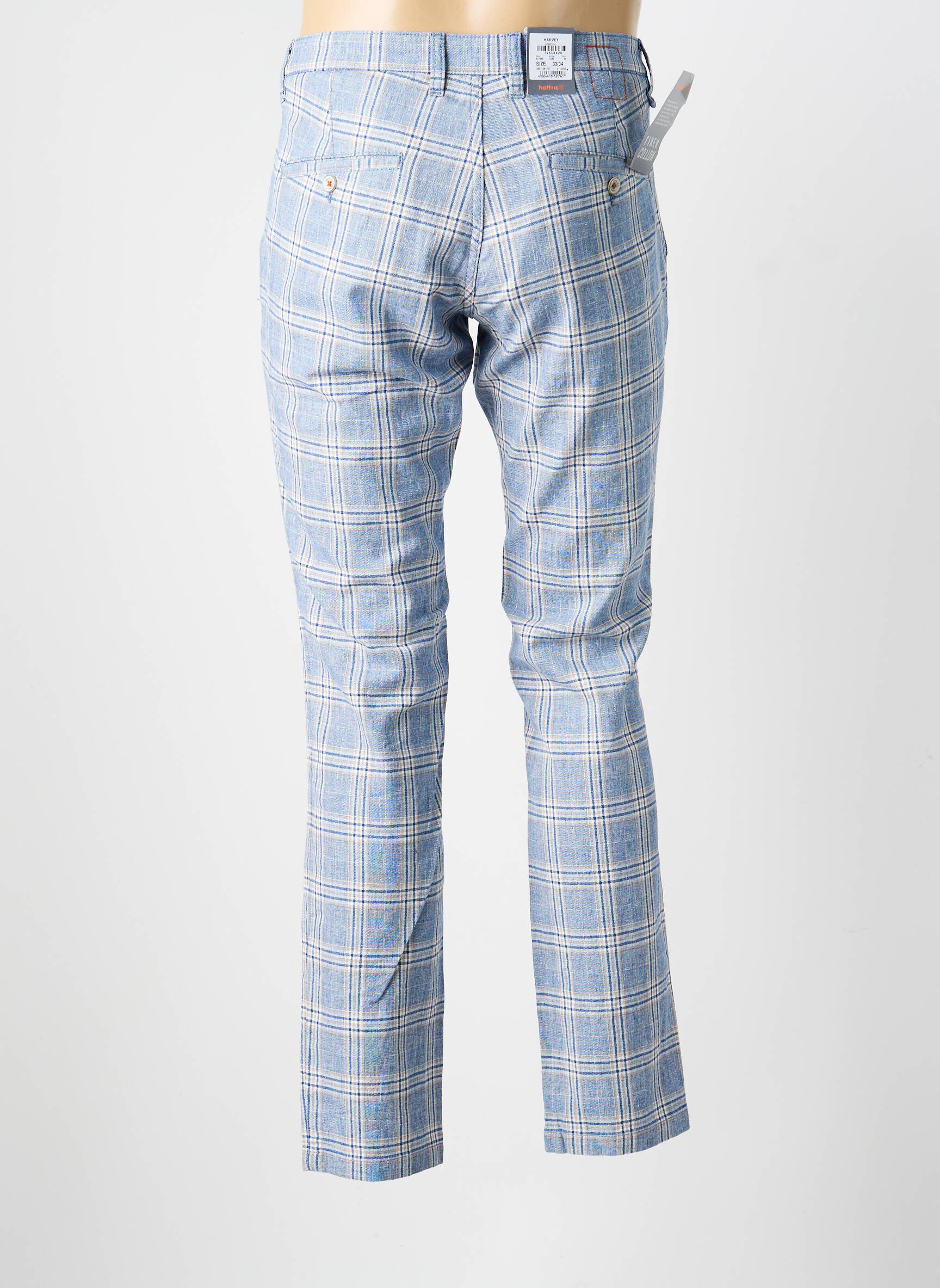 Pantalon chino buzunare mărime normală albastru HATTRIC bărbat