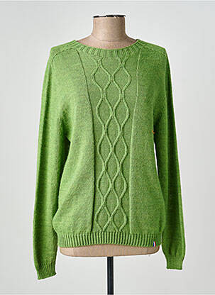 Pulover elasticitate mâneci lungi verde PULL & MAILLE femeie