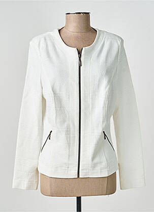 Jachete casual guler rotund alb BARBARA LEBEK femeie