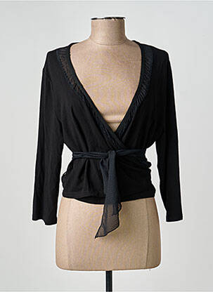 Cardigan petrecut elasticitate negru FRED SABATIER femeie