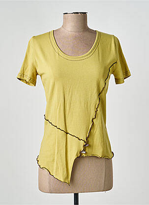 Tricou elasticitate mâneci scurte verde FRED SABATIER femeie