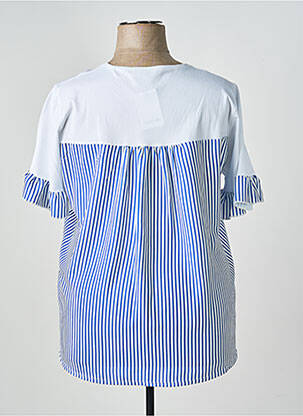 Tricou elasticitate mâneci scurte albastru GALMALLA femeie
